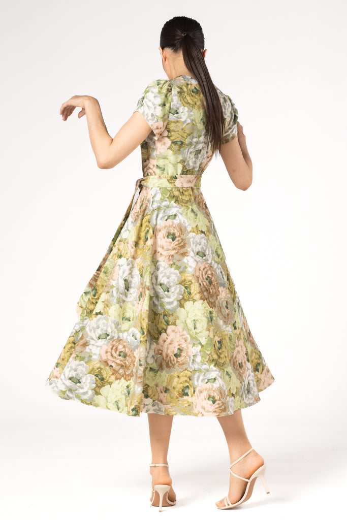 Rochie midi cu imprimeu floral