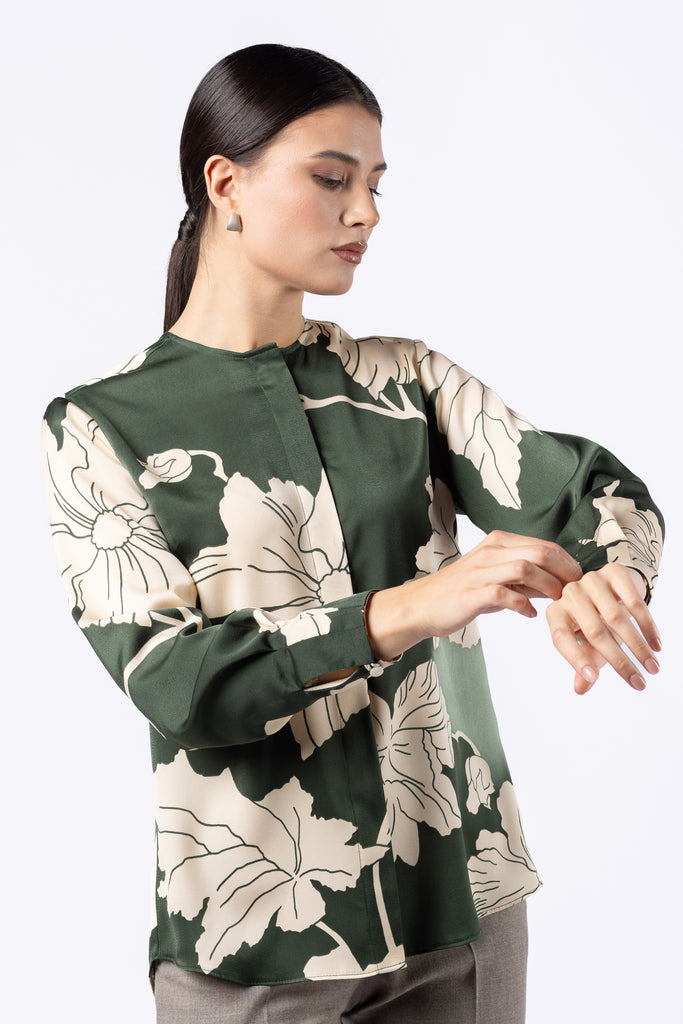 Bluza cu imprimeu floral