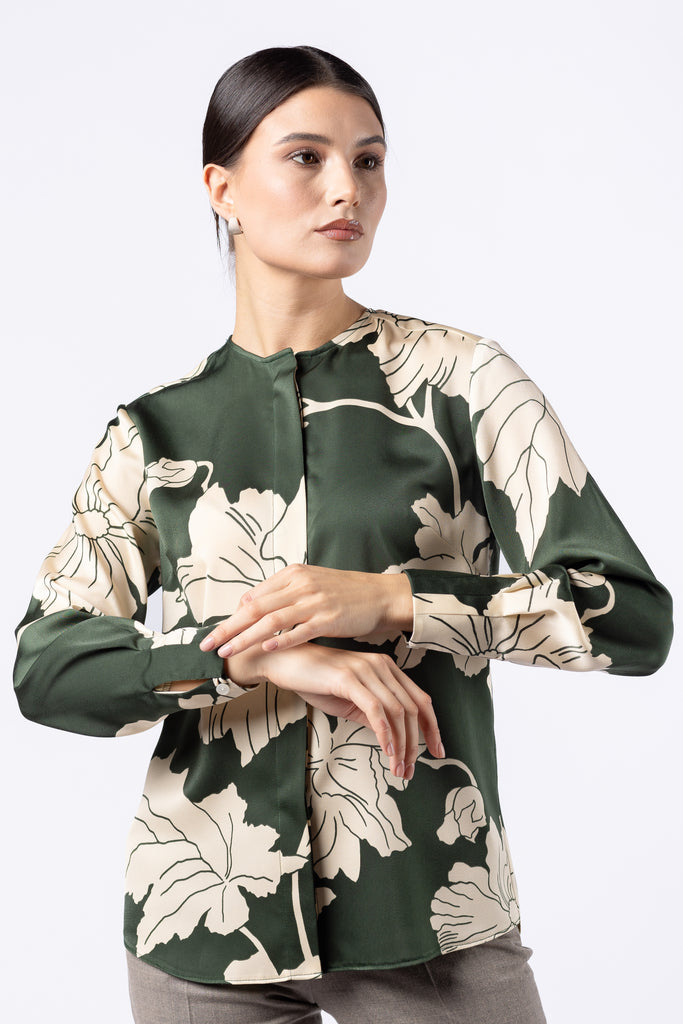 Bluza cu imprimeu floral