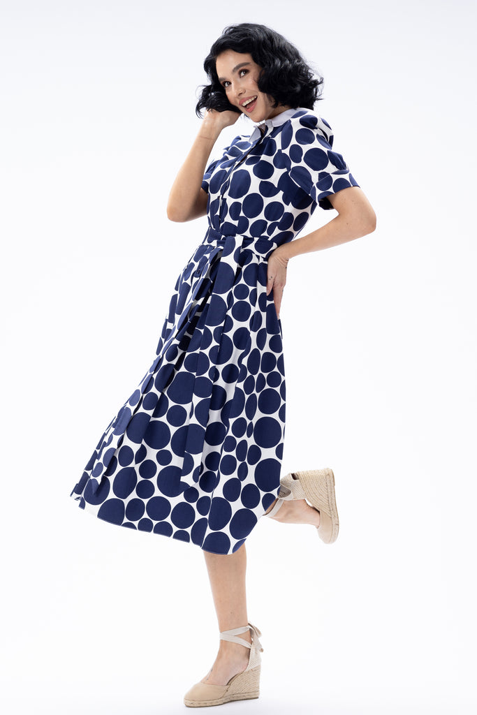 Rochie midi cu buline