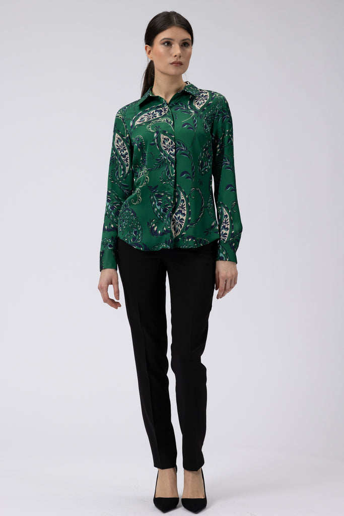 Camasa clasica cu imprimeu paisley