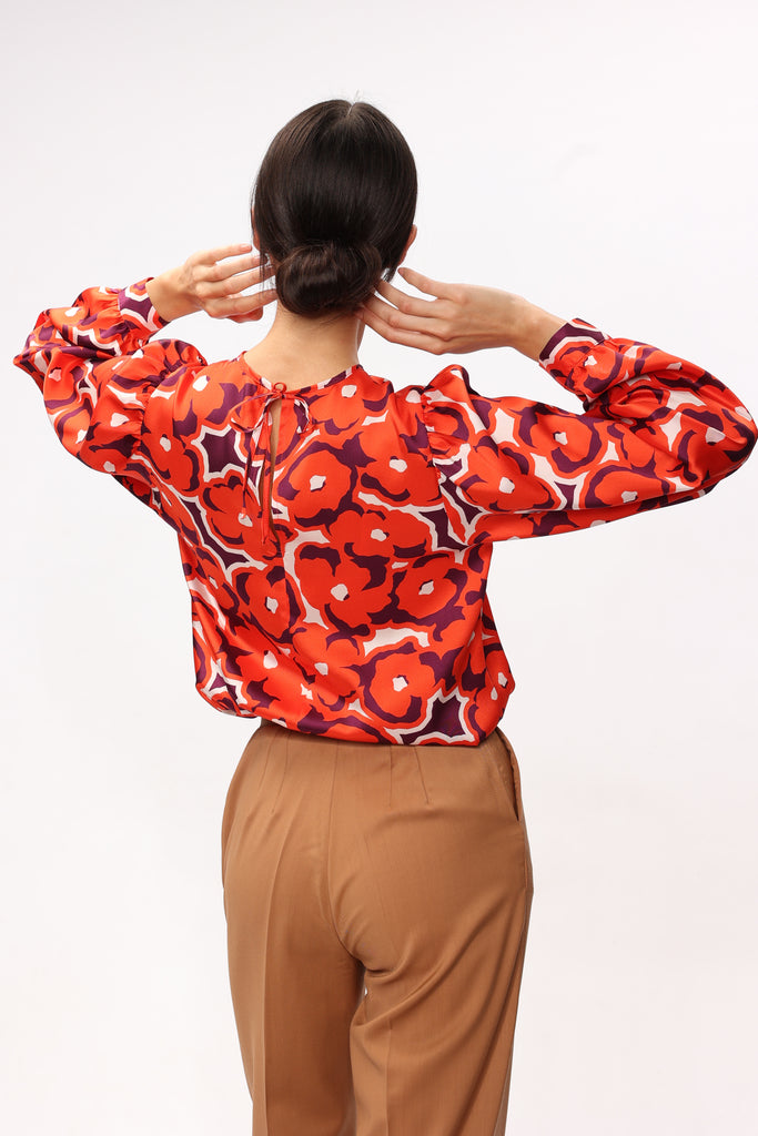 Bluza cu imprimeu floral